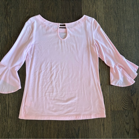 Lilly Pulitzer Fontaine Pink Bellsleeve Soft Top🌸 - Picture 5 of 10